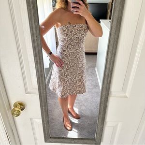 Gap fit & flare strapless dress size 8